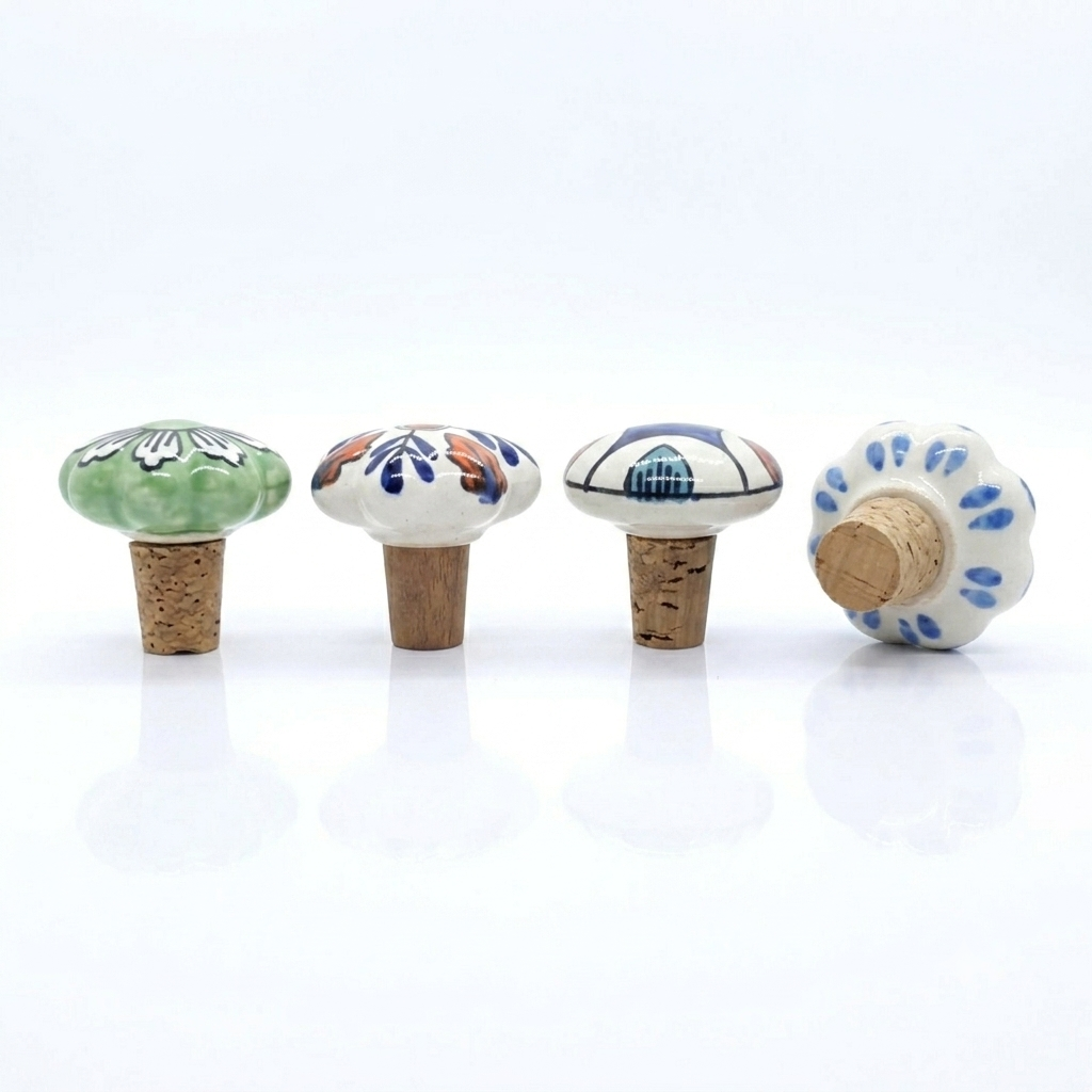 Artisans Crafted Ceramic Wine Bottle Stopper (5 unit)