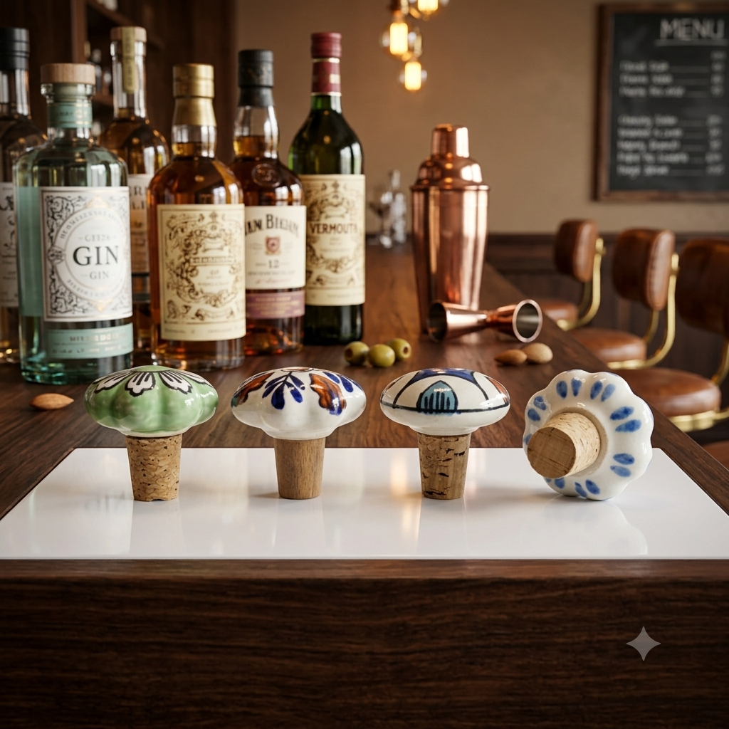 Artisans Crafted Ceramic Wine Bottle Stopper (5 unit)